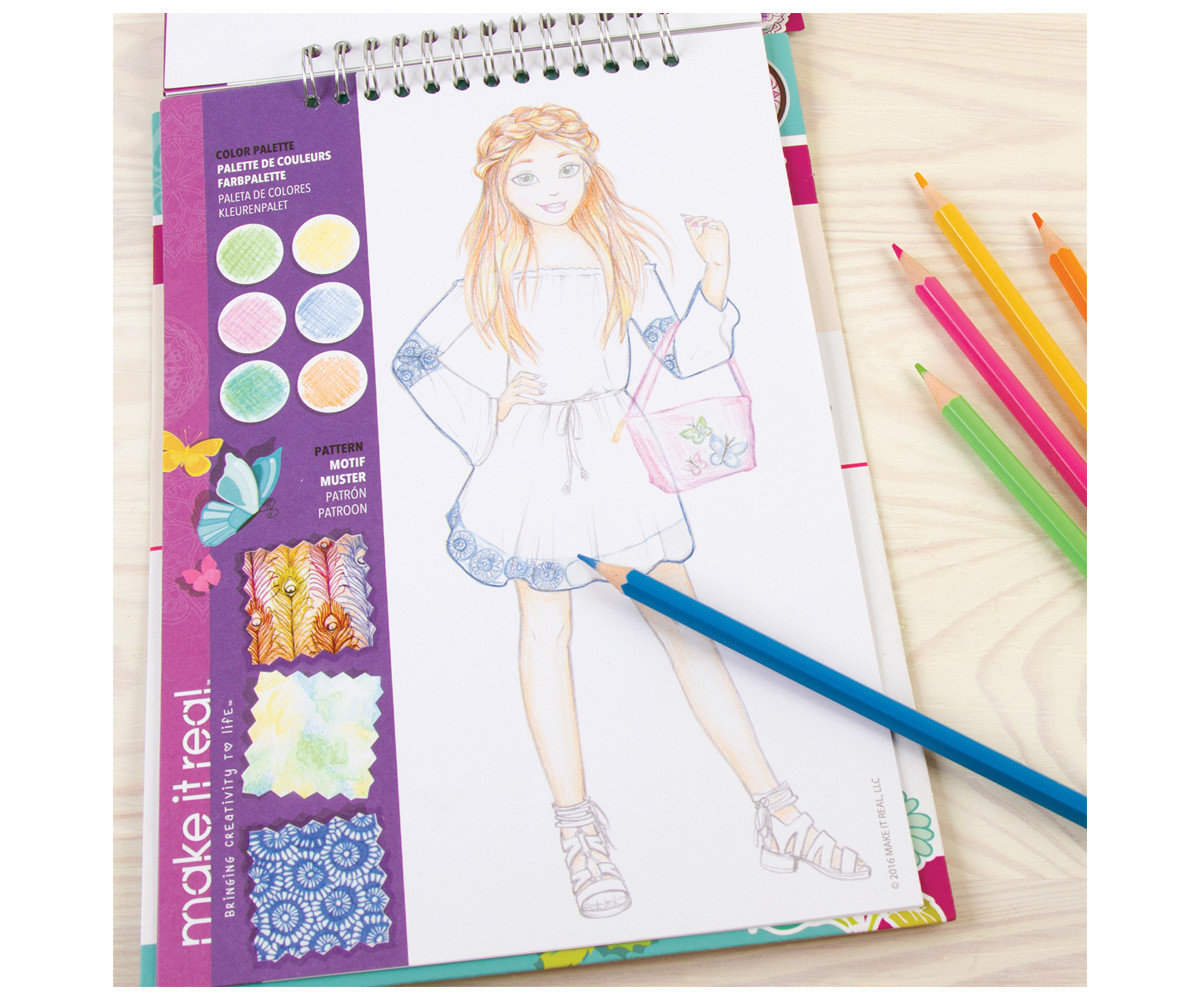 Make It Real Blooming Fashion Sketchbook