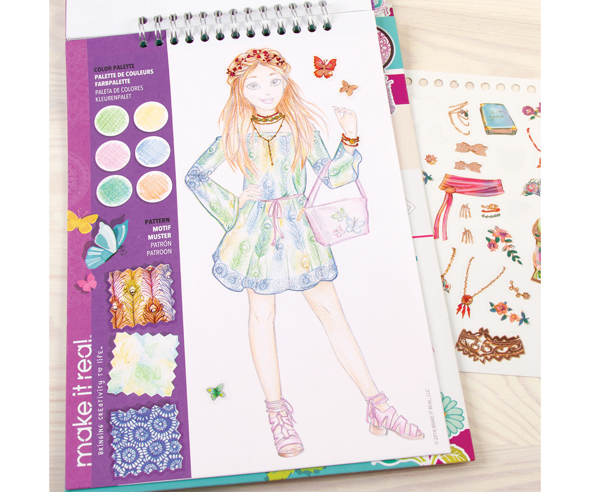 Make It Real Blooming Fashion Sketchbook
