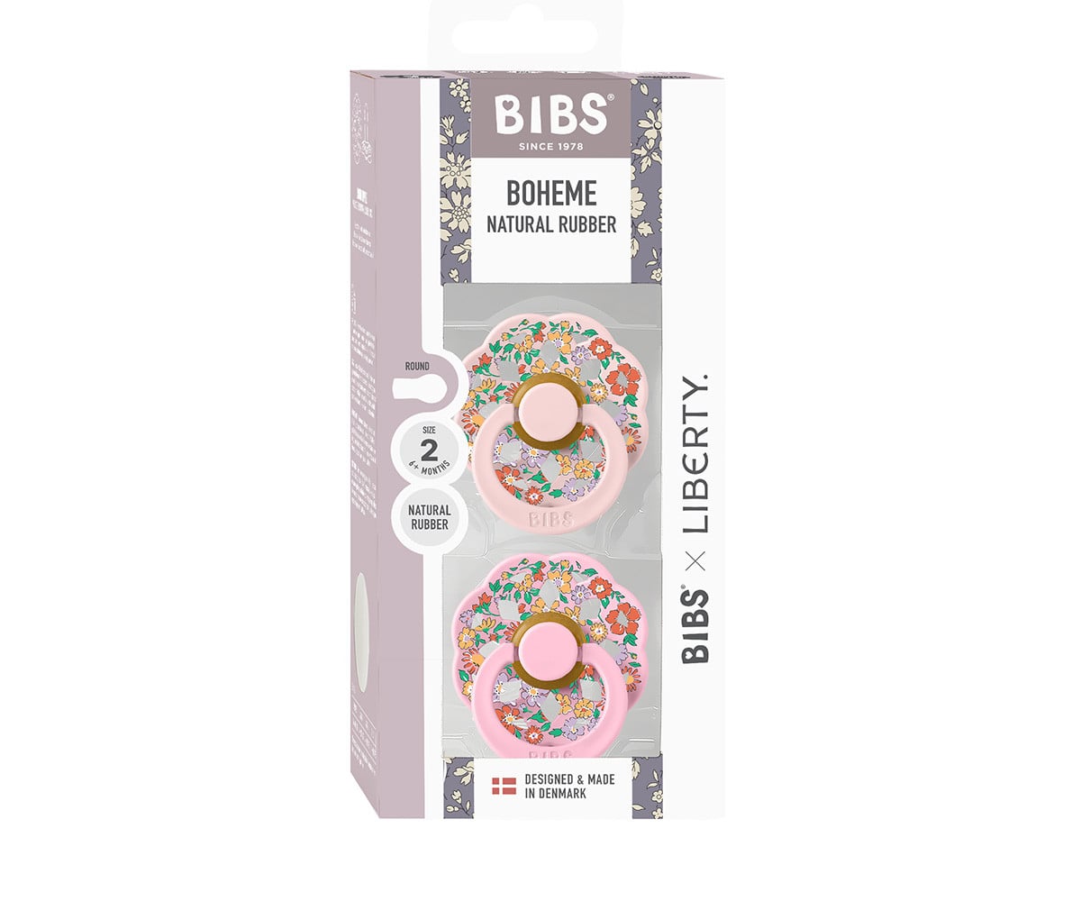 2 Chupetes BIBS Boheme x Liberty Oscar Meadow Blossom Mix