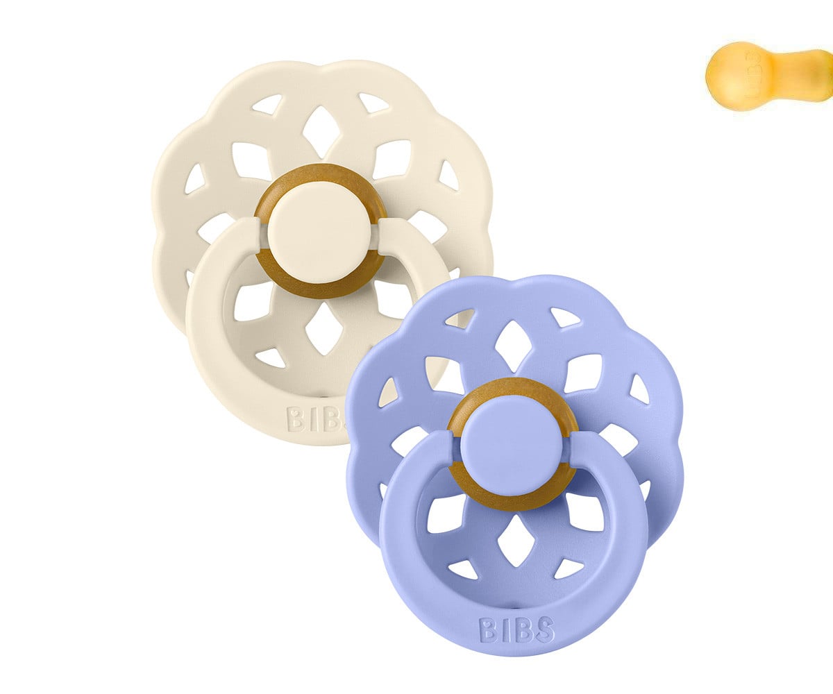 2 BIBS Boheme Pacifiers Ivory/Hush