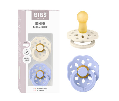2 BIBS Boheme Pacifiers Ivory/Hush
