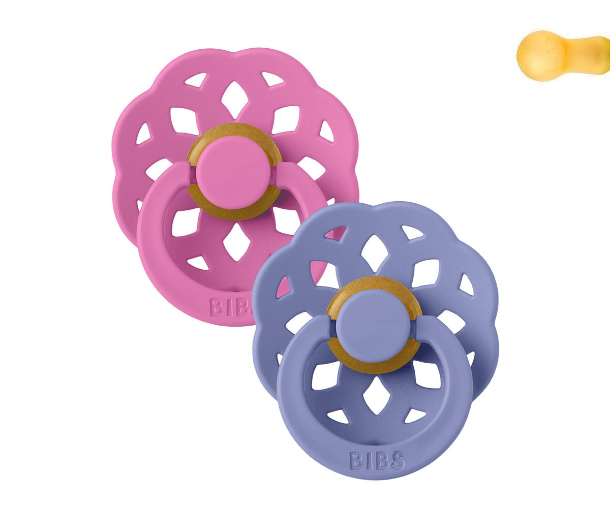 2 Sucettes BIBS Boheme Bubblegum/Peri