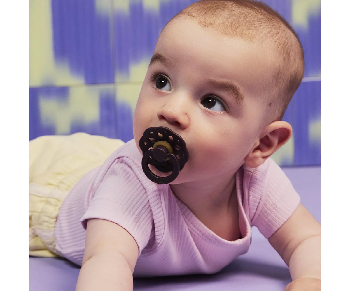 2 Sucettes BIBS Boheme Baby Pink/Plum