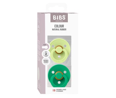 2 Succhietti BIBS Colour Round  Matcha/Cactus