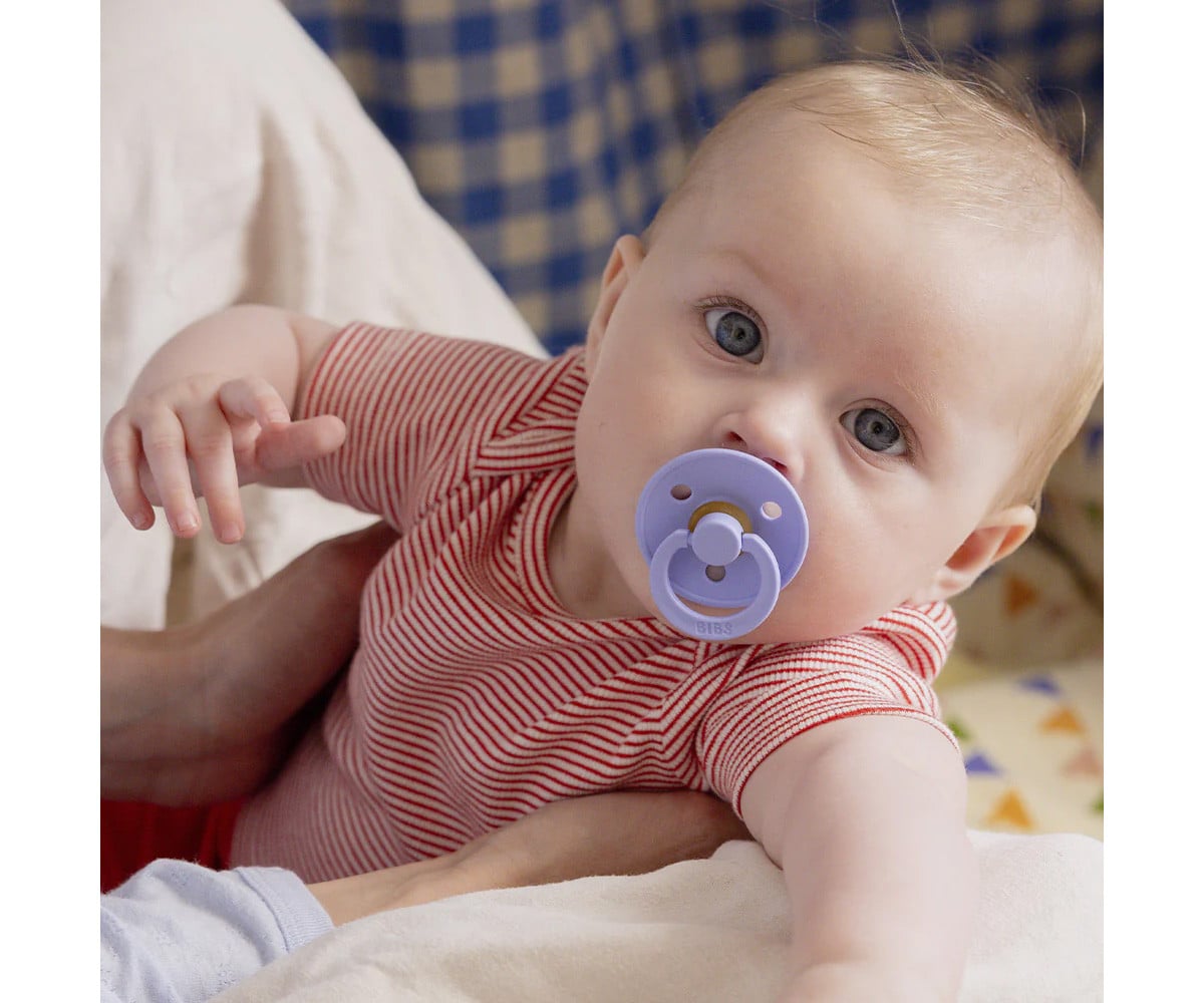 2 Chupetes BIBS Colour Round Hush/Grape