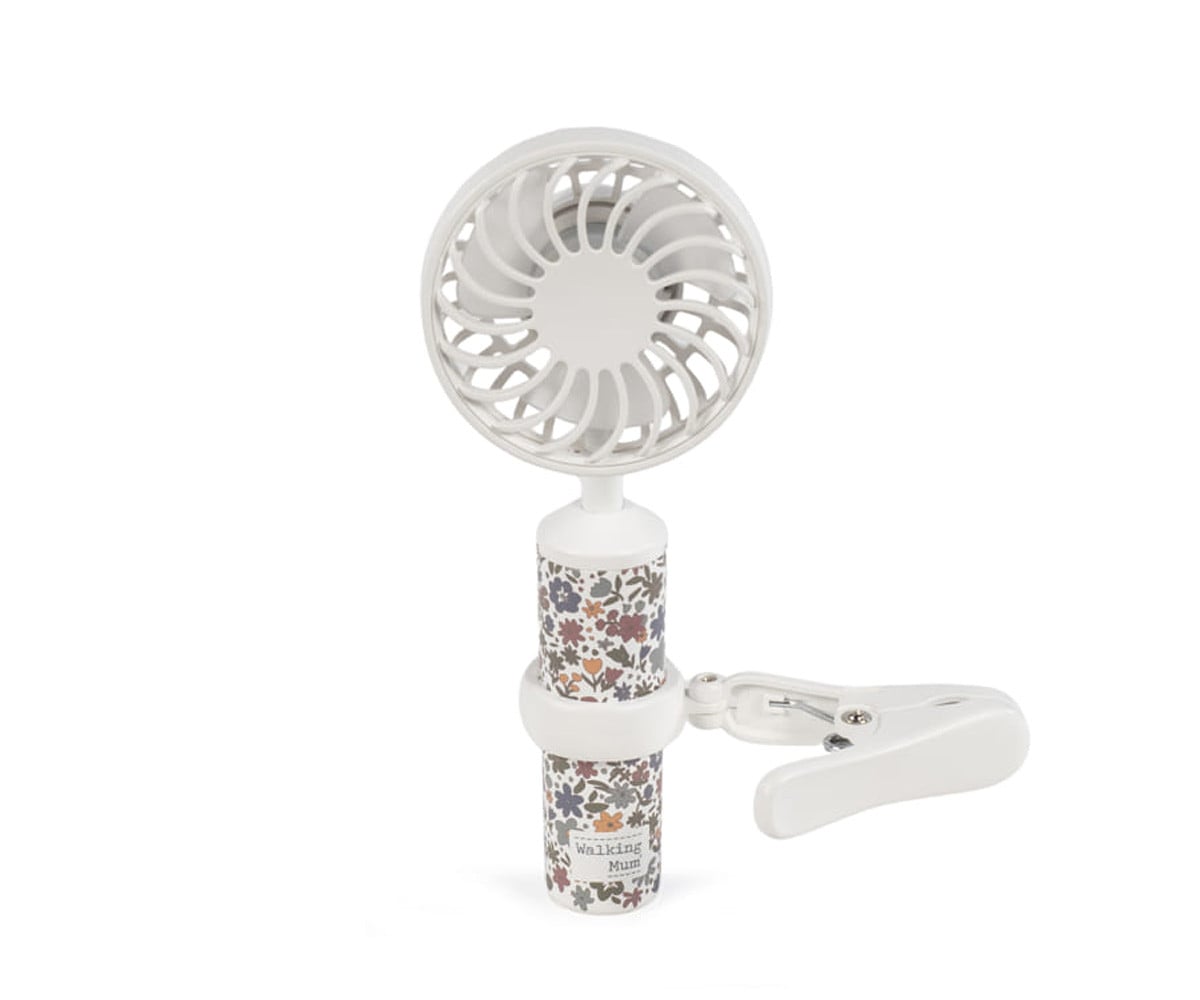 Mini Portable Stroller Fan Summer Flowers