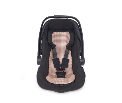 Colchoneta para Silla de Coche Praliné Vichy Moka