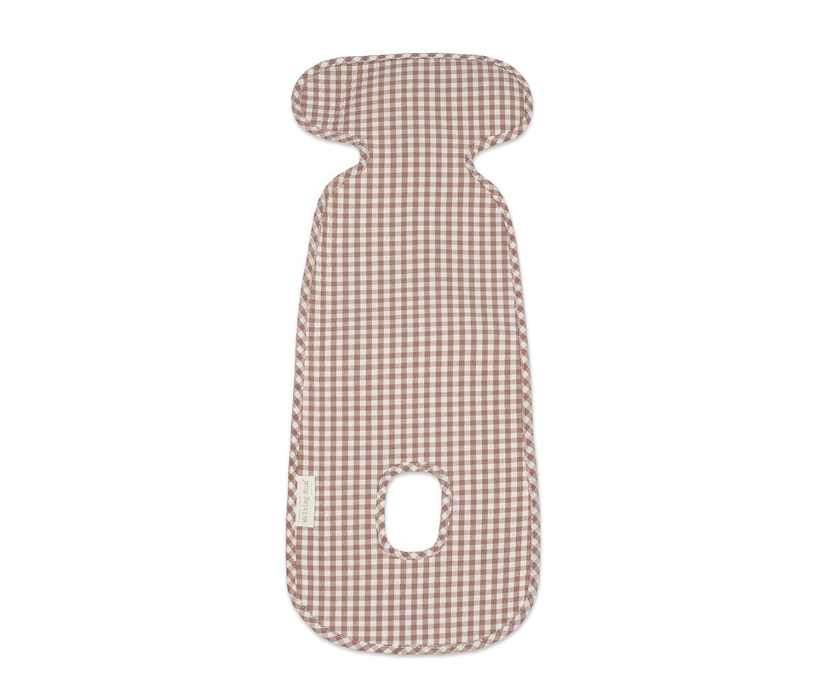 Colchoneta para Silla de Coche Praliné Vichy Moka