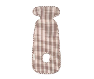 Colchoneta para Silla de Coche Praliné Vichy Moka