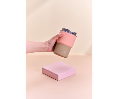 Copo térmico Coffe Express Pastel Peach 360ml