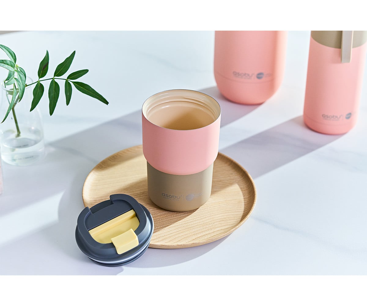 Copo térmico Coffe Express Pastel Peach 360ml