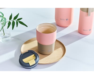 Copo térmico Coffe Express Pastel Peach 360ml