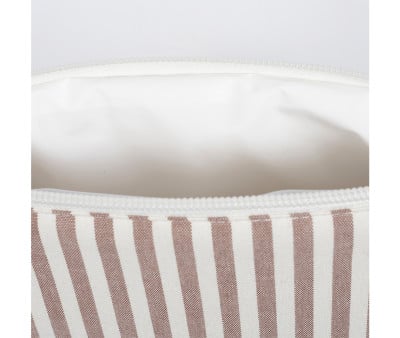Trousse de Toilette Praliné Rayures Moka