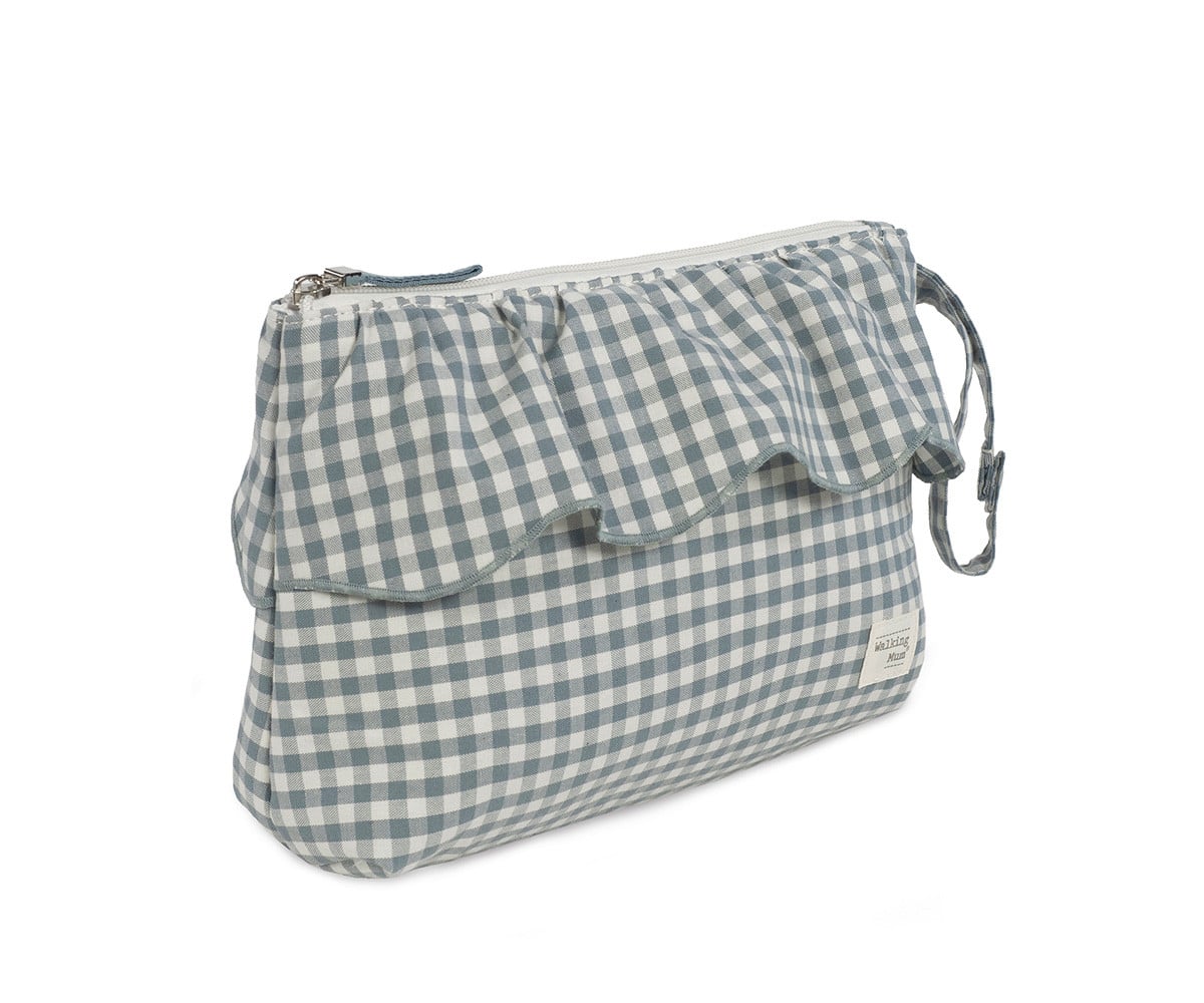 Toiletry Bag Matcha Gingham Praliné