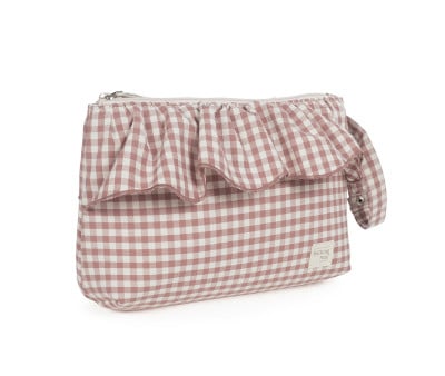 Toiletry Bag Moka Gingham Praliné