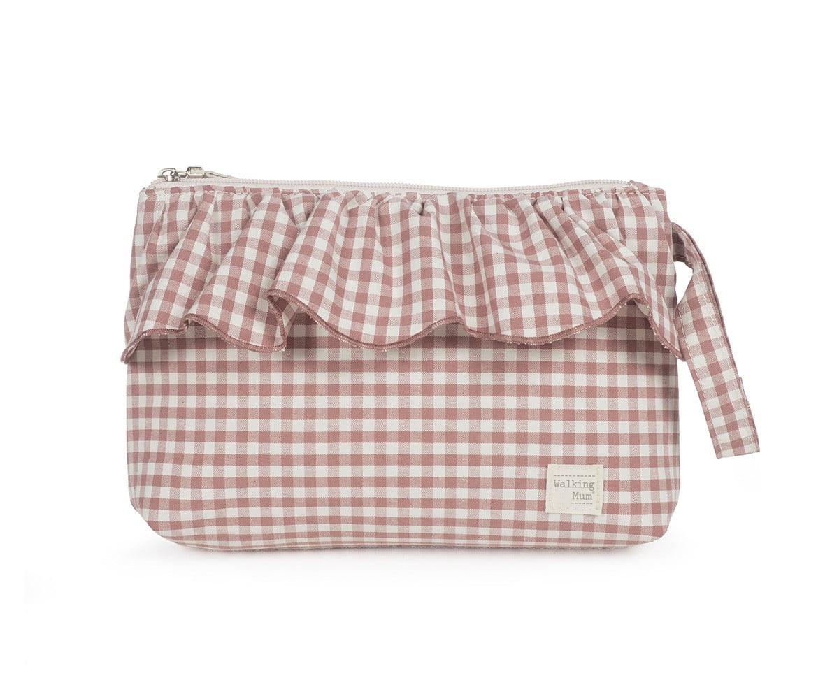 Toiletry Bag Moka Gingham Praliné