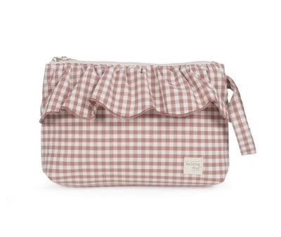 Toiletry Bag Moka Gingham Praliné