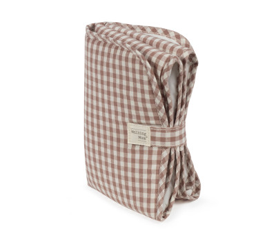 Changing Pad Moka Gingham Praliné