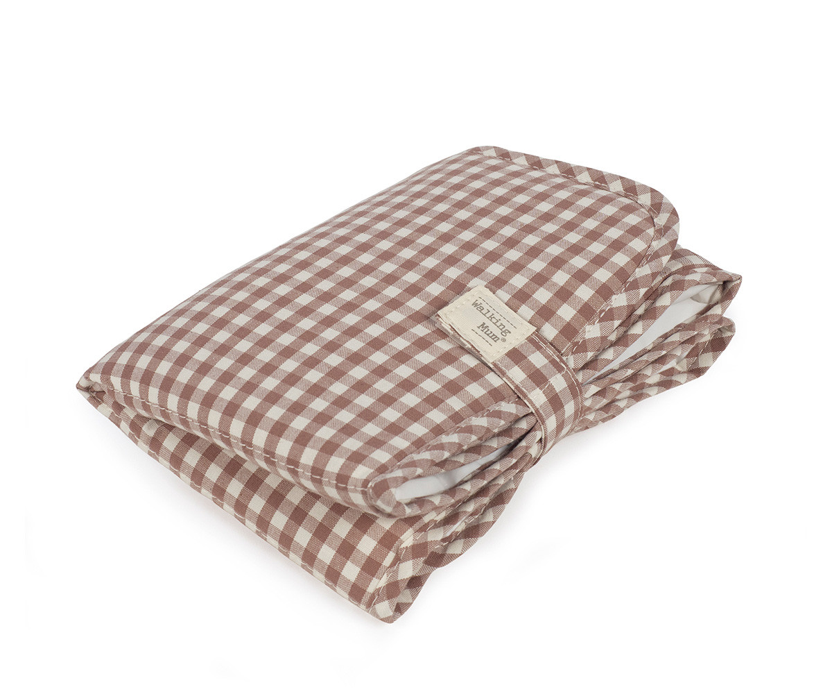 Changing Pad Moka Gingham Praliné