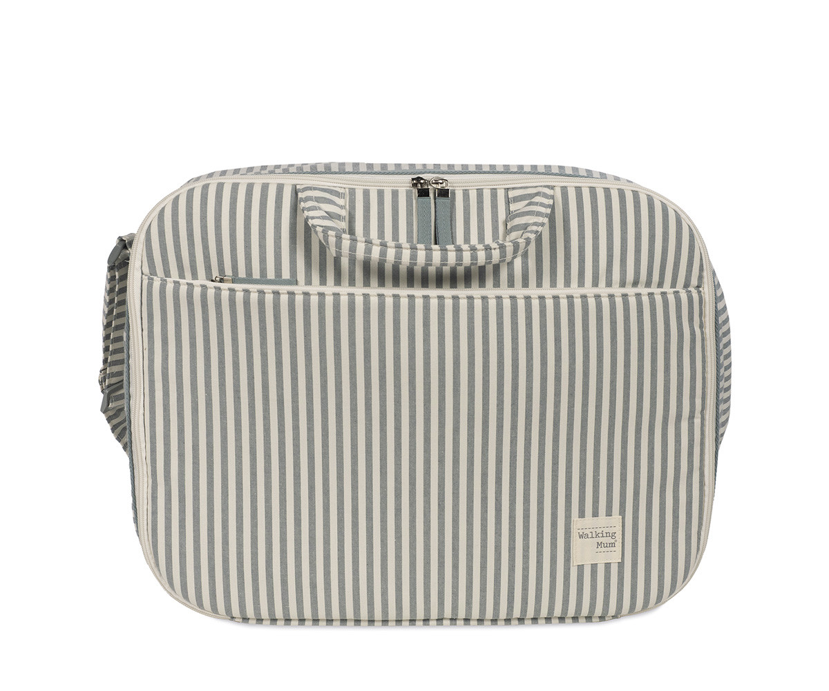 Valise Praliné Rayures Matcha