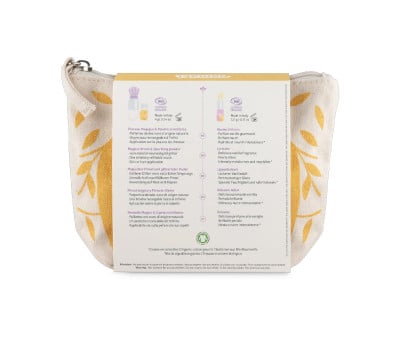 Bolsa de cosméticos Sparkling Fox Gold com maquilhagem infantil orgânica