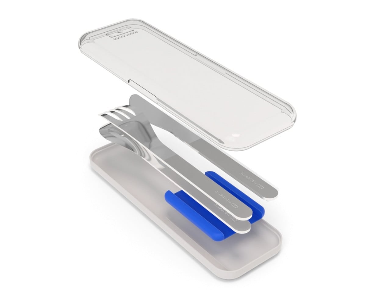 Couverts en Acier Inoxydable Bleu