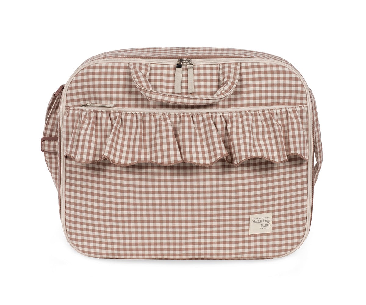 Suitcase Moka Gingham Praliné