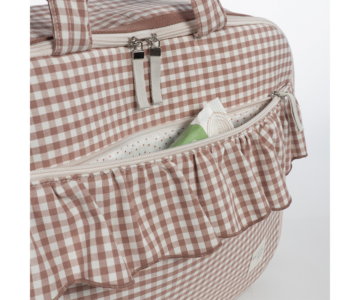 Suitcase Moka Gingham Praliné