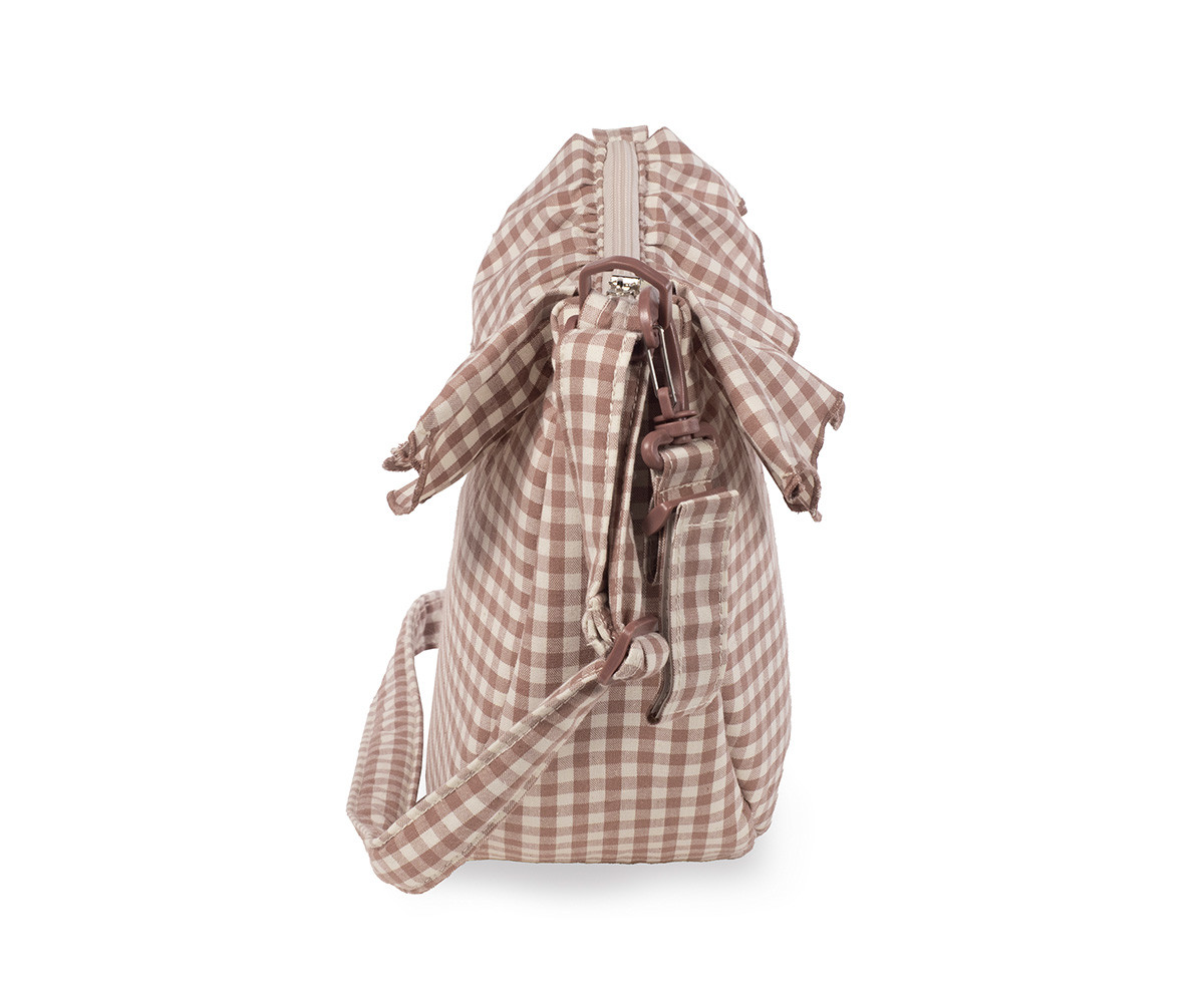 Crossbody Gondola Bag Moka Gingham Praliné