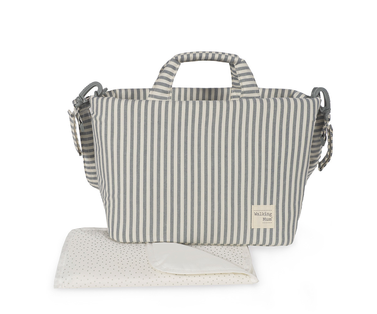 Bolsa Canastilla Praliné Rayas Matcha