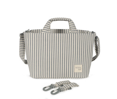 Bolsa Canastilla Praliné Rayas Matcha