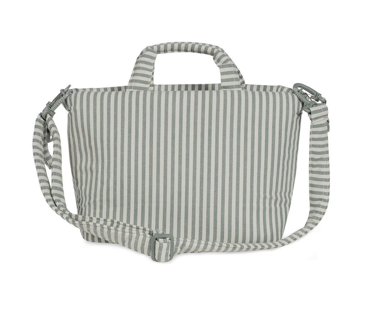 Bolsa Canastilla Praliné Rayas Matcha