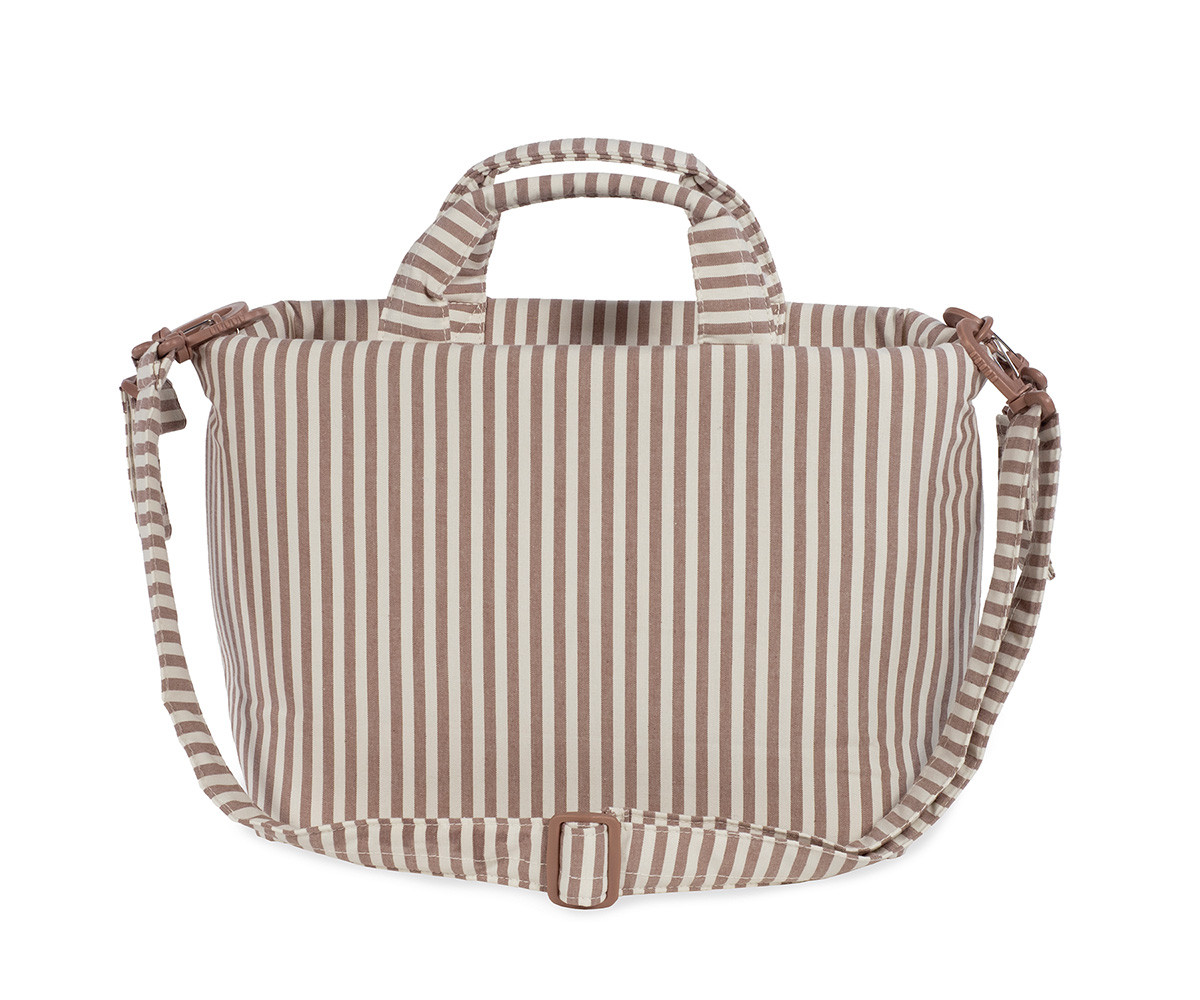 Bolsa Canastilla Praliné Rayas Moka