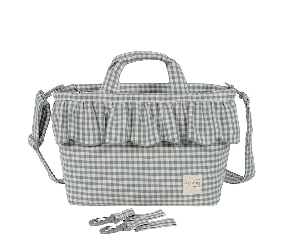 Bolsa Canastilla Praliné Vichy Rayas