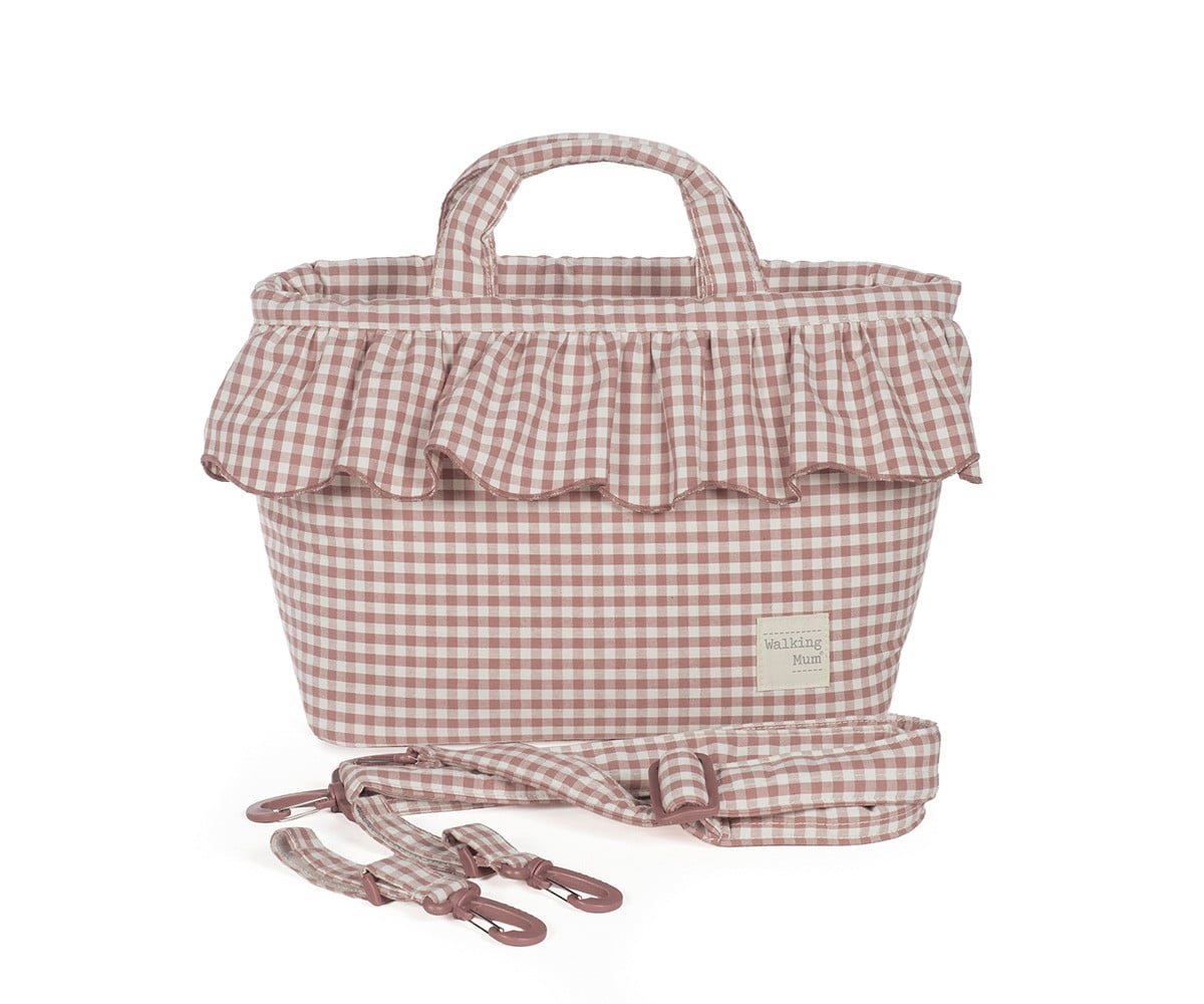 Diaper Bag Moka Gingham Praliné
