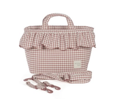 Diaper Bag Moka Gingham Praliné