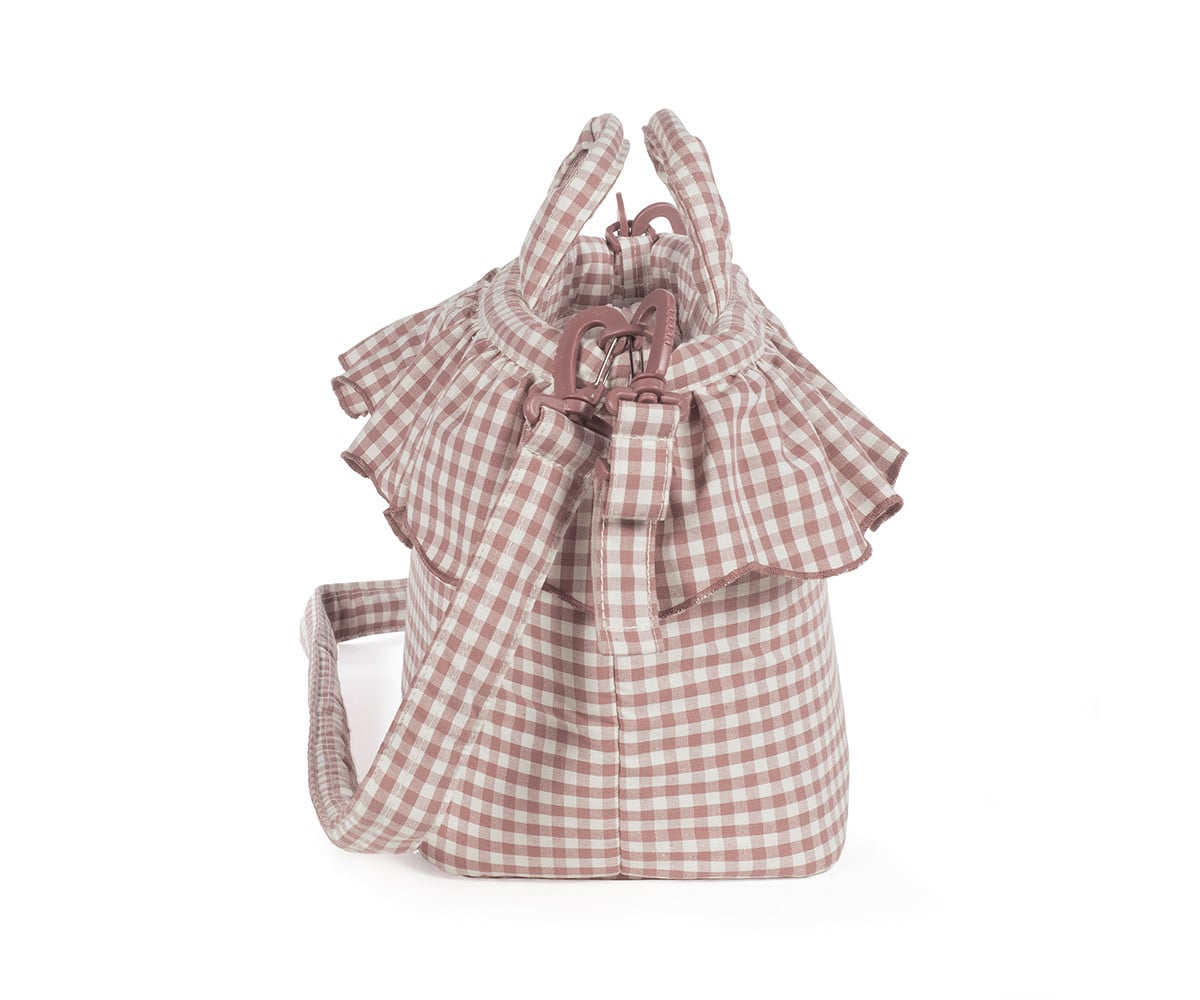 Diaper Bag Moka Gingham Praliné