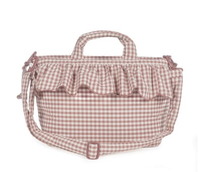 Diaper Bag Moka Gingham Praliné