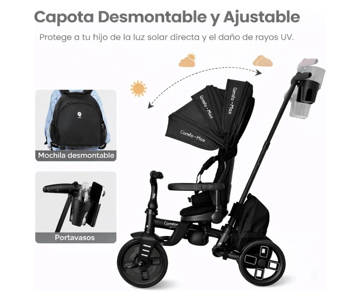 Triciclo Evolutivo Confo Max 8 en 1 Beige