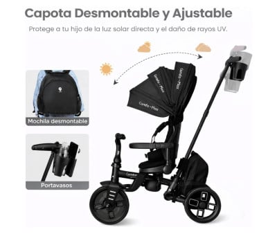 Triciclo Evolutivo Confo Max 8 en 1 Beige