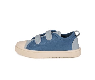 Scarpette Tela con Velcro Azure