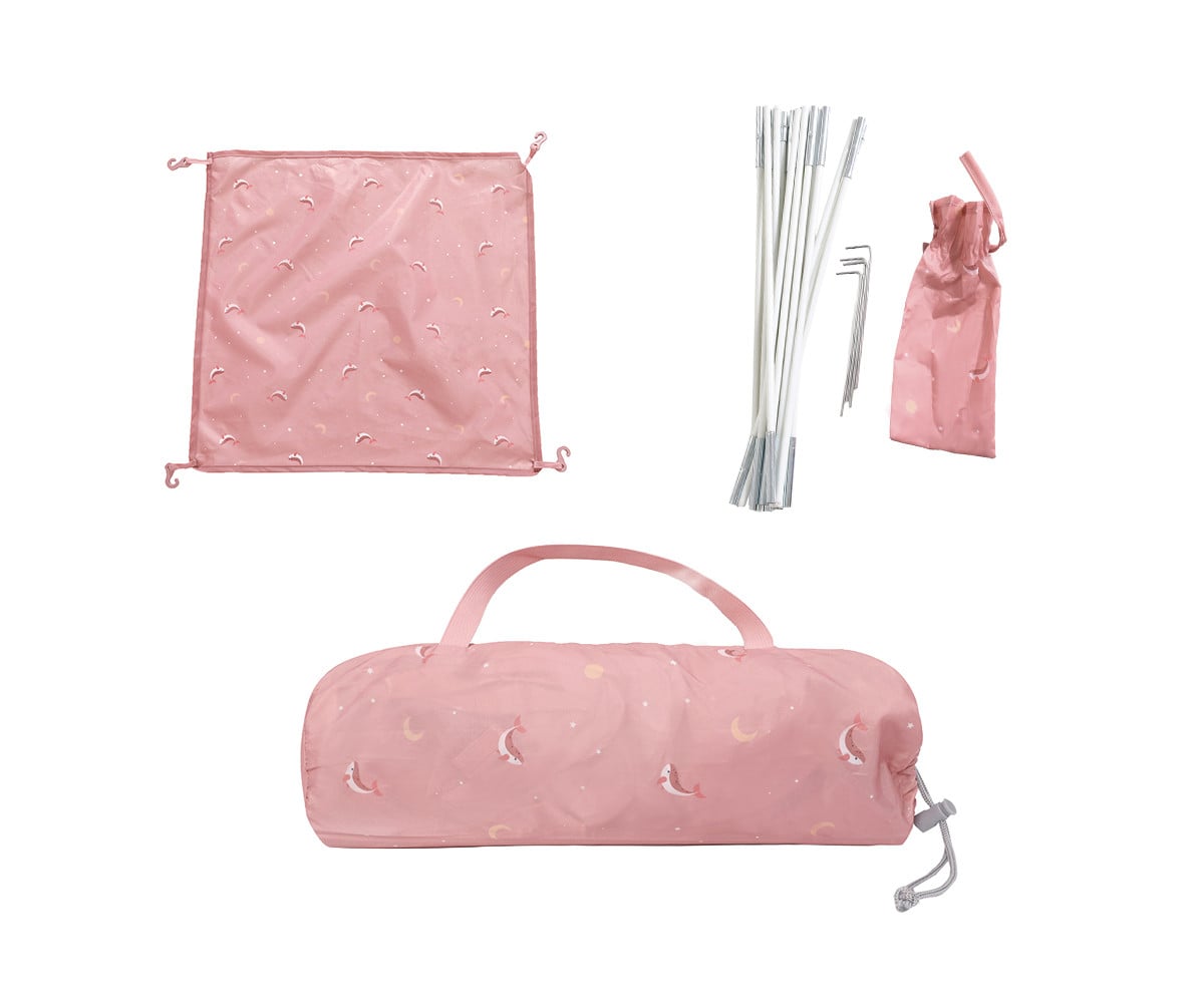 Tenda com proteção contra mosquitos Whale Pink