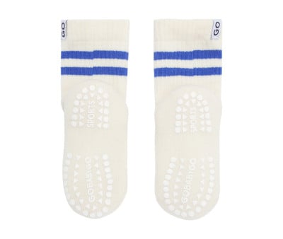 Meias Desportivas Antiderrapantes Algodão Azul