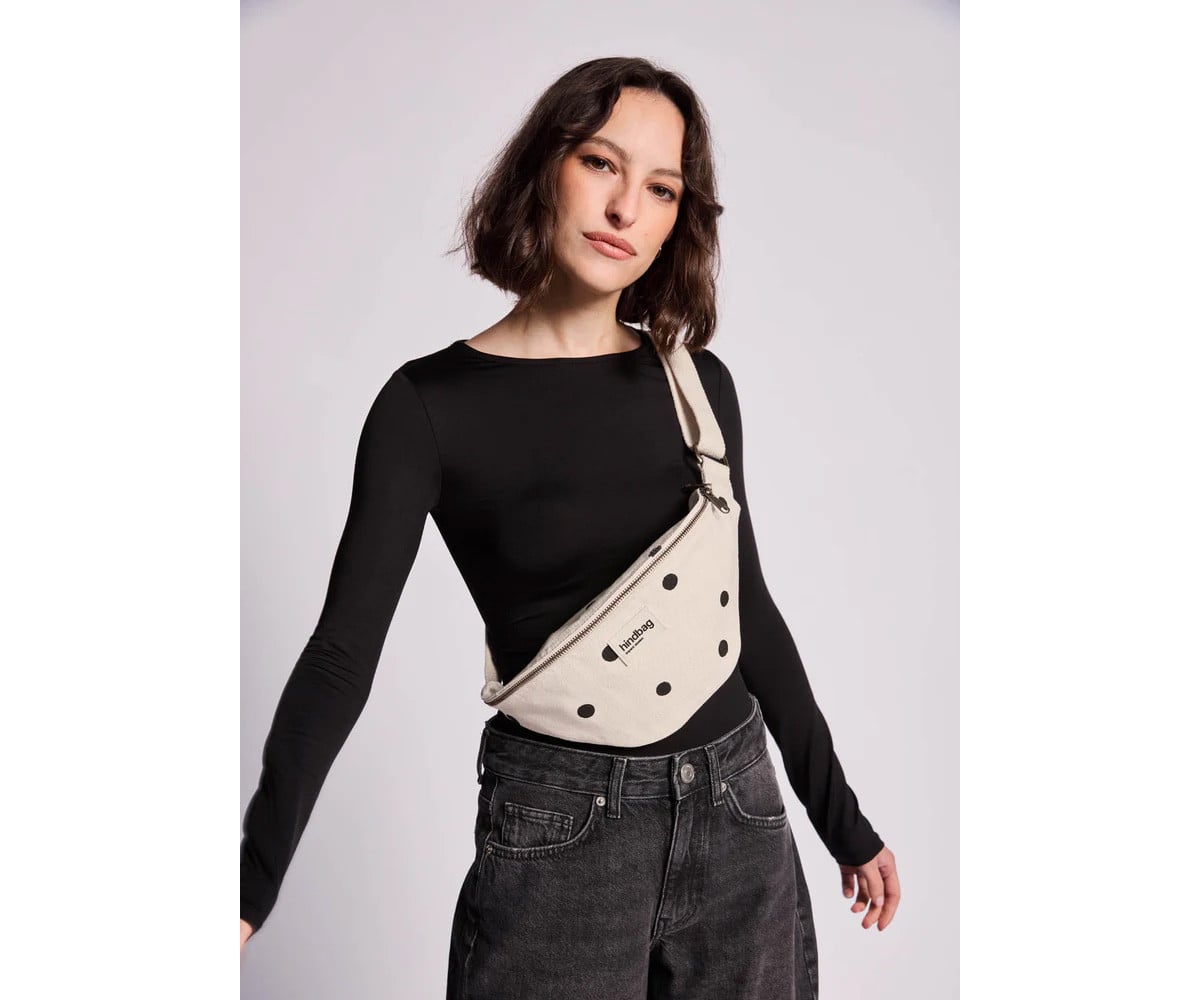Organic Cotton Waist Bag Olivia Polka Dot