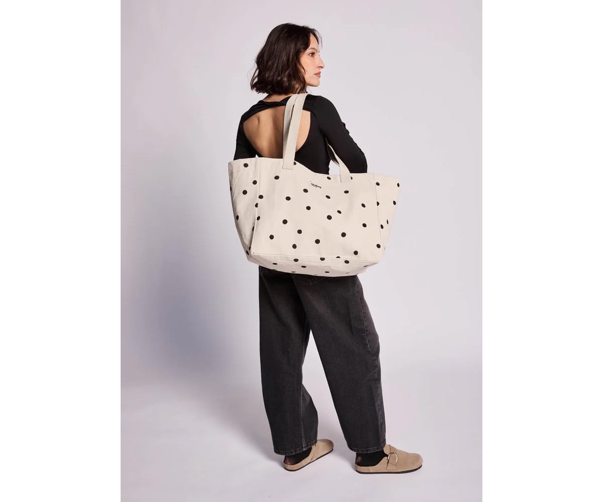 Borsa Tote Claude Cotone Organico Polka Dot