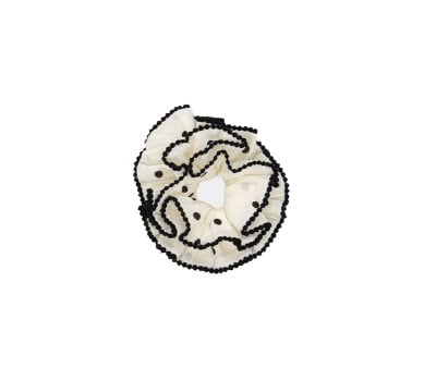 Elastico Scrunchie con Volanti Cotone Organico Polka Dot
