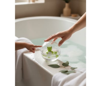 Jouet de Bain Balle Sensorielle Happy Bubbles Froggies