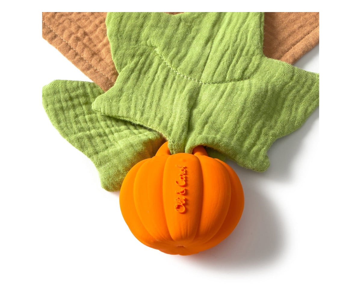 Doudou Anneau de Dentition Personnalisable Pipa the Pumpkin
