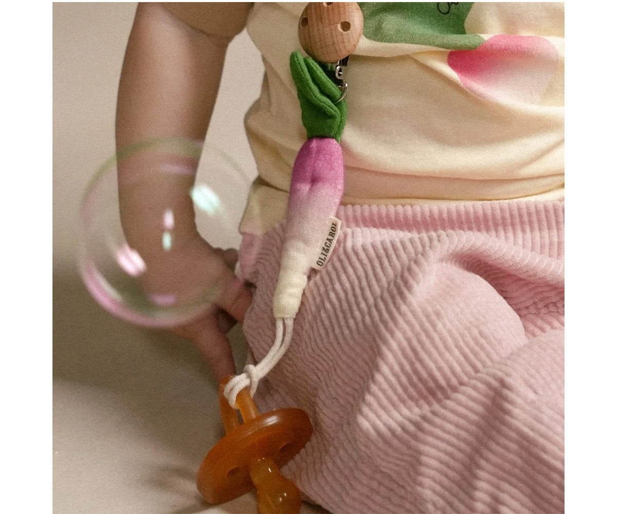 Pacifier Clip Ramona the Radish