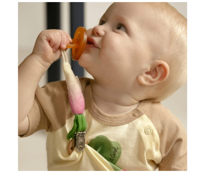 Pacifier Clip Ramona the Radish